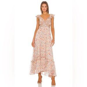 Astr Delicate Floral Maxi Dress